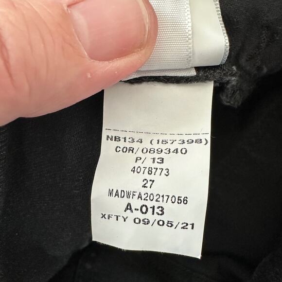 madewell curvy roadtripper black skinny jeans womens 27 high rise stretch denim - Picture 3 of 13